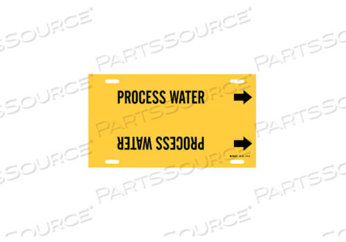 OEM#: 4112-GPIPE MARKER PROCESS WATER Y 8 TO9-7/8 IN by Brady Americas