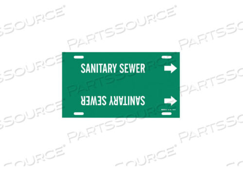 OEM#: 4123-GPIPE MARKR SANITARY SEWER GN 8TO9-7/8 IN by Brady Americas