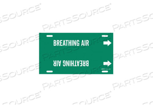 OEM#: 4167-HPIPE MARKER BREATHING AIR GRN 10 TO15 IN by Brady Americas
