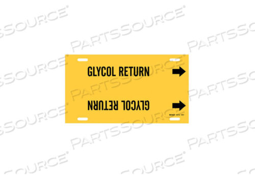 OEM#: 4189-FPIPE MARKER GLYCOL RETURN Y 6 TO7-7/8 IN by Brady Americas