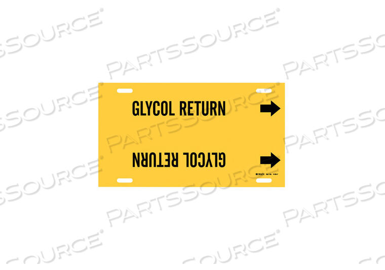 OEM#: 4189-FPIPE MARKER GLYCOL RETURN Y 6 TO7-7/8 IN by Brady Americas