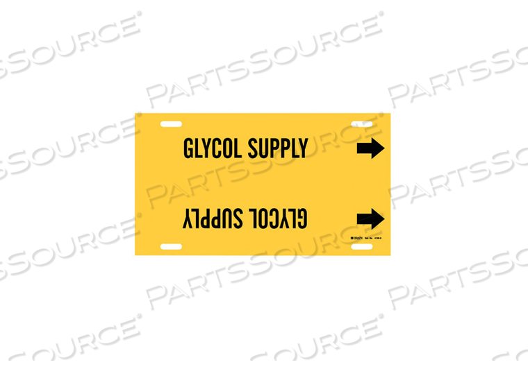 OEM#: 4190-GPIPE MARKER GLYCOL SUPPLY Y 8 TO9-7/8 IN by Brady Americas