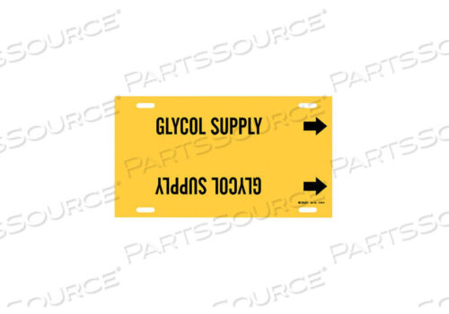 OEM#: 4190-HPIPE MARKER GLYCOL SUPPLY YEL 10 TO15 IN by Brady Americas