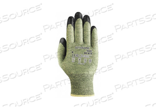 OEM#: 80-813D6133 CUT RESISTANT GLOVES GREEN/BLACK SZ 8 PR by Ansell Healthcare