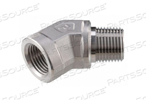 OEM#: 4-4 SVE-SSSTREET ELBOW 45 DEG SS NPT by Parker Hannifin Corporation