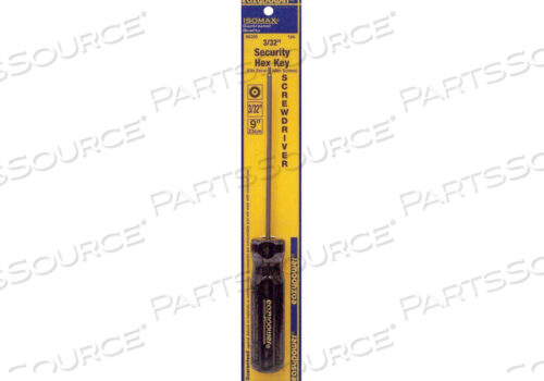 OEM#: 86250TAMPER RESIST SCREWDRIVER TR HEX 3/32X5 by Eazypower