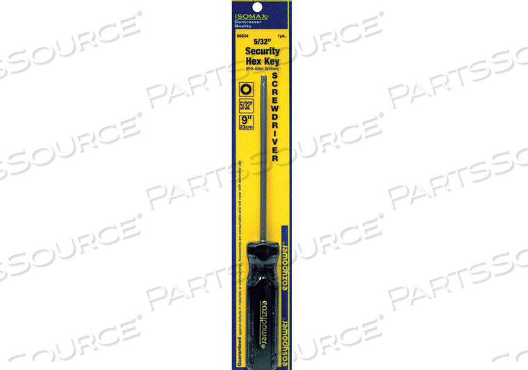 OEM#: 86254TAMPER RESIST SCREWDRIVER TR HEX 5/32X5 by Eazypower