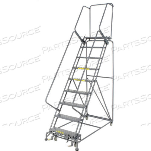 OEM#: FS093214PPERFORATED 24W 9 STEP STEEL ROLLING LADDER 14D TOP STEP by Ballymore