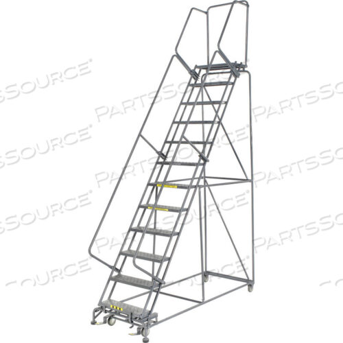 OEM#: FS123221PPERFORATED 24W 12 STEP STEEL ROLLING LADDER 21D TOP STEP by Ballymore