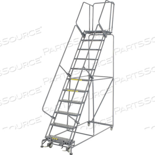 OEM#: FS113221PPERFORATED 24W 11 STEP STEEL ROLLING LADDER 21D TOP STEP by Ballymore