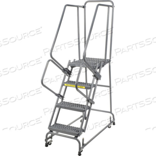 OEM#: FSH41821GGRIP 16W 4 STEP STEEL ROLLING LADDER 21D TOP STEP by Ballymore