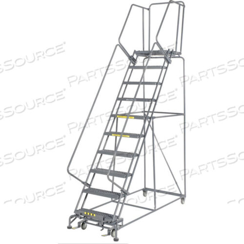 OEM#: FS103221GGRIP 24W 10 STEP STEEL ROLLING LADDER 21D TOP STEP by Ballymore