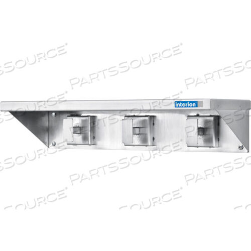 OEM#: 695717INTERION 16W COAT RACK WITH SHELF - STAINLESS STEEL - SILVER by Precision Sourcing