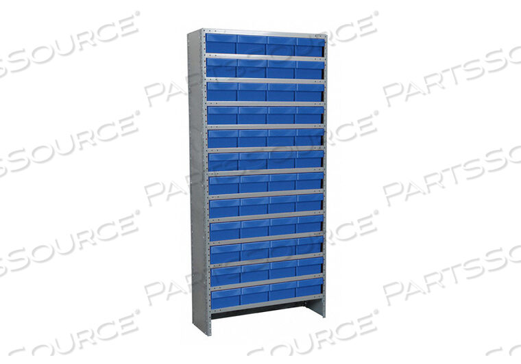 OEM#: ASC1879188BLUD5552 ENCLOSED BIN SHELVING 79 H 48 BINS BLUE by Akro-Mils / Myers Industries, Inc