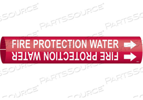 OEM#: 4060-BPIPE MARKER FIRE PROTECTION WATER RED by Brady Americas