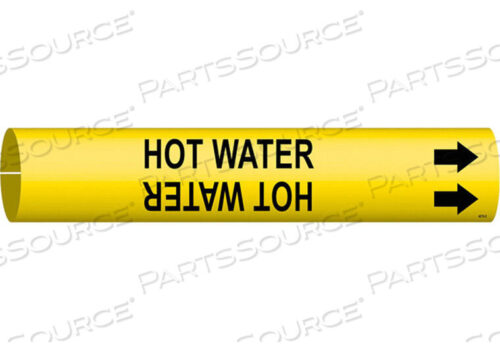 OEM#: 4079-CPIPE MARKER HOT WATER Y 2-1/2 TO3-7/8 IN by Brady Americas