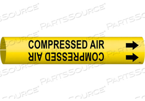 OEM#: 4032-DPIPE MARKER COMPRESSED AIR YEL 4 TO 6 IN by Brady Americas