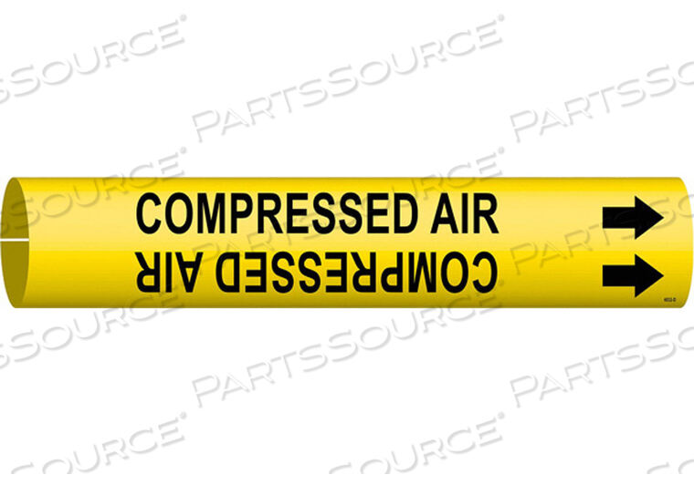 OEM#: 4032-DPIPE MARKER COMPRESSED AIR YEL 4 TO 6 IN by Brady Americas