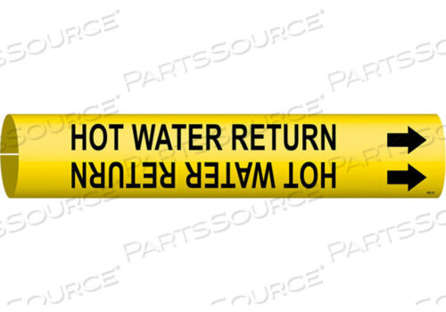 OEM#: 4081-DPIPE MARKER HOT WATER RETURN Y 4 TO6 IN by Brady Americas