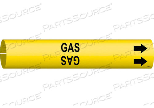 OEM#: 4067-APIPE MARKER GAS YELLOW 3/4 TO 1-3/8 IN by Brady Americas