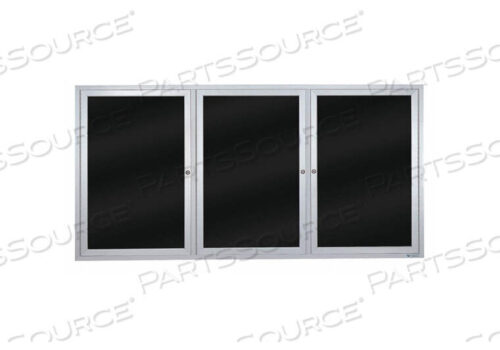 OEM#: UV855B-SATIN-BLMELDENCLOSED BULLETIN BOARD WET/DRY 36X72 by United Visual Products
