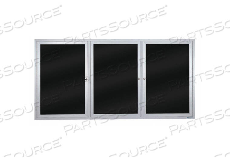 OEM#: UV855B-SATIN-BLMELDENCLOSED BULLETIN BOARD WET/DRY 36X72 by United Visual Products