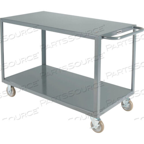 OEM#: GWC-2S-2448WELDED STEEL UTILITY CART, 2 FLUSH SHELVES, 24WX48L by Ballymore