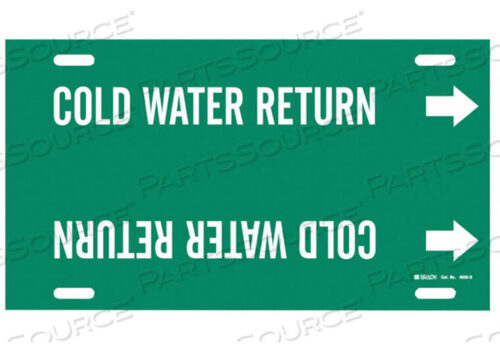 OEM#: 4030-GPIPE MRKR COLD WATER RETURN 8TO9-7/8 IN by Brady Americas