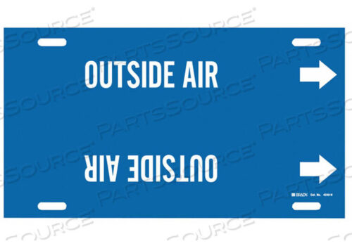 OEM#: 4248-HPIPE MARKER OUTSIDE AIR BLUE 10 TO 15 IN by Brady Americas