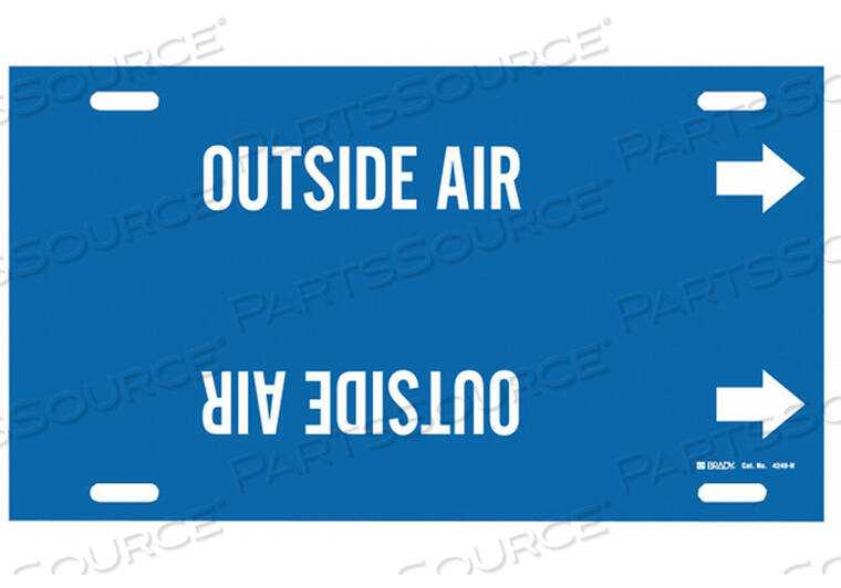 OEM#: 4248-HPIPE MARKER OUTSIDE AIR BLUE 10 TO 15 IN by Brady Americas