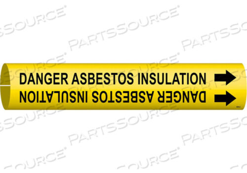 OEM#: 4045-CPIPE MARKER DANGER ASBESTOS INSULATION Y by Brady Americas