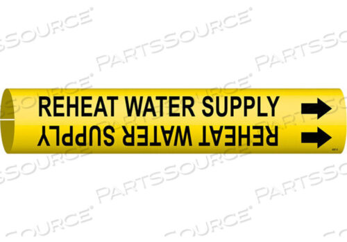 OEM#: 4267-CPIPE MARKER REHEAT WATER SUPPLY YELLOW by Brady Americas