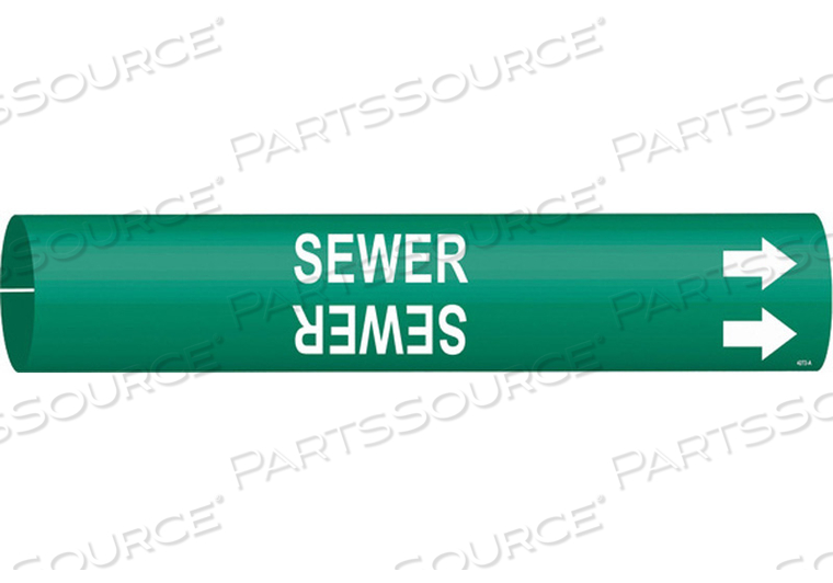 OEM#: 4272-APIPE MARKER SEWER GREEN 3/4 TO 1-3/8 IN by Brady Americas