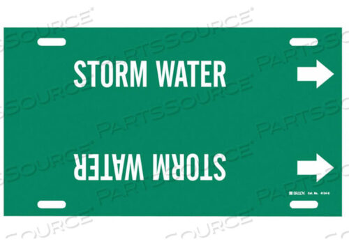 OEM#: 4134-GPIPE MARKER STORM WATER GRN 8 TO9-7/8 IN by Brady Americas