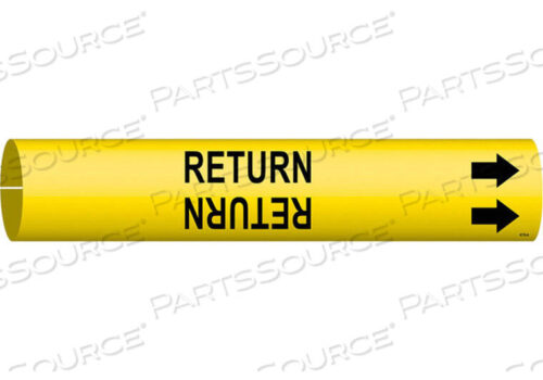 OEM#: 4119-APIPE MARKER RETURN YEL 3/4 TO 1-3/8 IN by Brady Americas