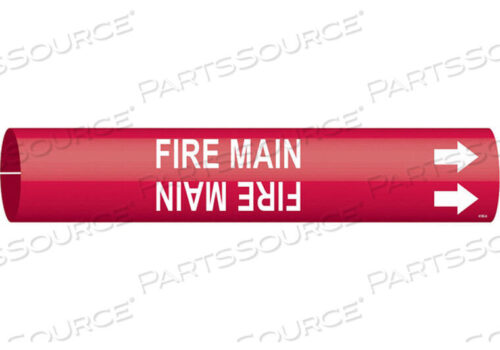 OEM#: 4185-APIPE MARKER FIRE MAIN RED 3/4 TO1-3/8 IN by Brady Americas