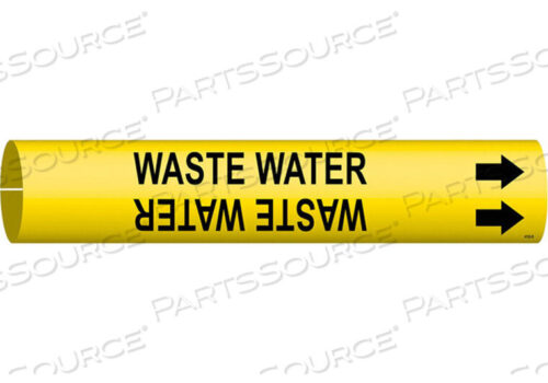 OEM#: 4152-DPIPE MARKER WASTE WATER YELLOW 4 TO 6 IN by Brady Americas