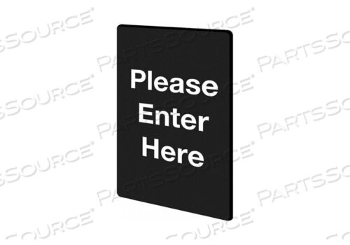 OEM#: S01-P BLACKSTOCK SIGN PLEASE ENTER BL by Tensabarrier