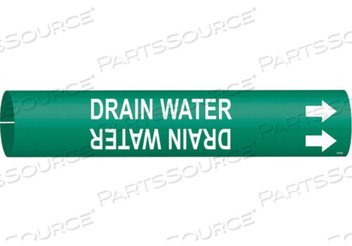 OEM#: 4176-DPIPE MARKER DRAIN WATER GREEN 4 TO 6 IN by Brady Americas