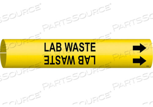 OEM#: 4226-BPIPE MARKER LAB WASTE Y 1-1/2 TO2-3/8 IN by Brady Americas