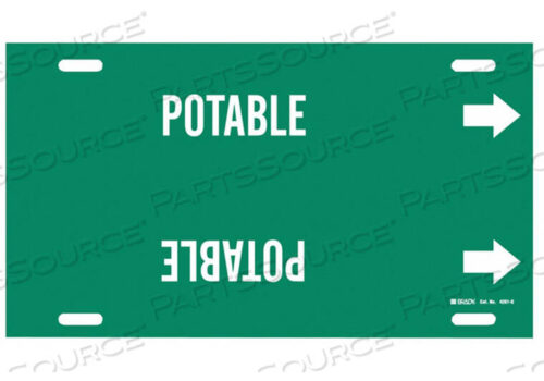 OEM#: 4261-GPIPE MARKER POTABLE GREEN 8 TO 9-7/8 IN by Brady Americas