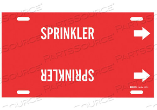 OEM#: 4277-GPIPE MARKER SPRINKLER RED 8 TO 9-7/8 IN by Brady Americas