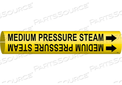 OEM#: 4095-APIPE MARKER MEDIUM PRESSURE STEAM YELLOW by Brady Americas