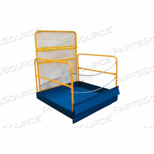 OEM#: FTLP-5454-HRFORKLIFT LOADING PLATFORM ATTACHMENT, RAILS & REAR SCREEN by Vestil Manufacturing Corp.