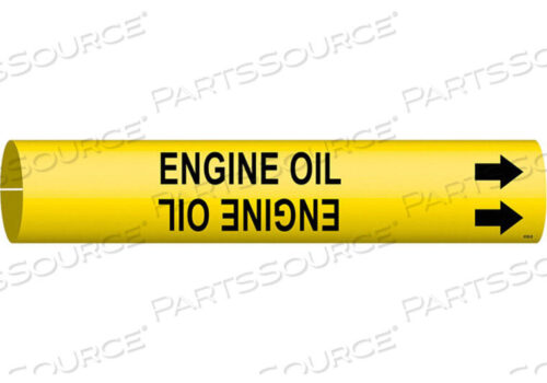 OEM#: 4180-DPIPE MARKER ENGINE OIL YELLOW 4 TO 6 IN by Brady Americas