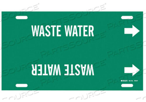 OEM#: 4153-FPIPE MARKER WASTE WATER GRN 6 TO7-7/8 IN by Brady Americas