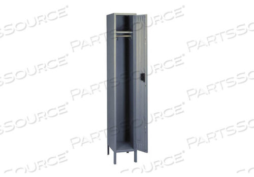 OEM#: STK-121860-1 MED GRWARDROBE LOCKER LVRD 1 WIDE 1 TIER GRAY by Tennsco Corp.
