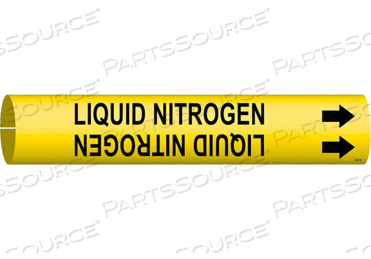 OEM#: 4227-DPIPE MARKER LIQUID NITROGEN YEL 4 TO6 IN by Brady Americas