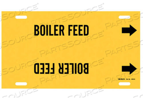 OEM#: 4016-GPIPE MARKER BOILER FEED YEL 8 TO9-7/8 IN by Brady Americas