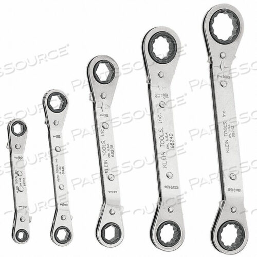 OEM#: 68245REVERSIBLE RATCHETING OFFSET BOX WRENCH SET, 5-PC. W/ POUCH by Klein Tools